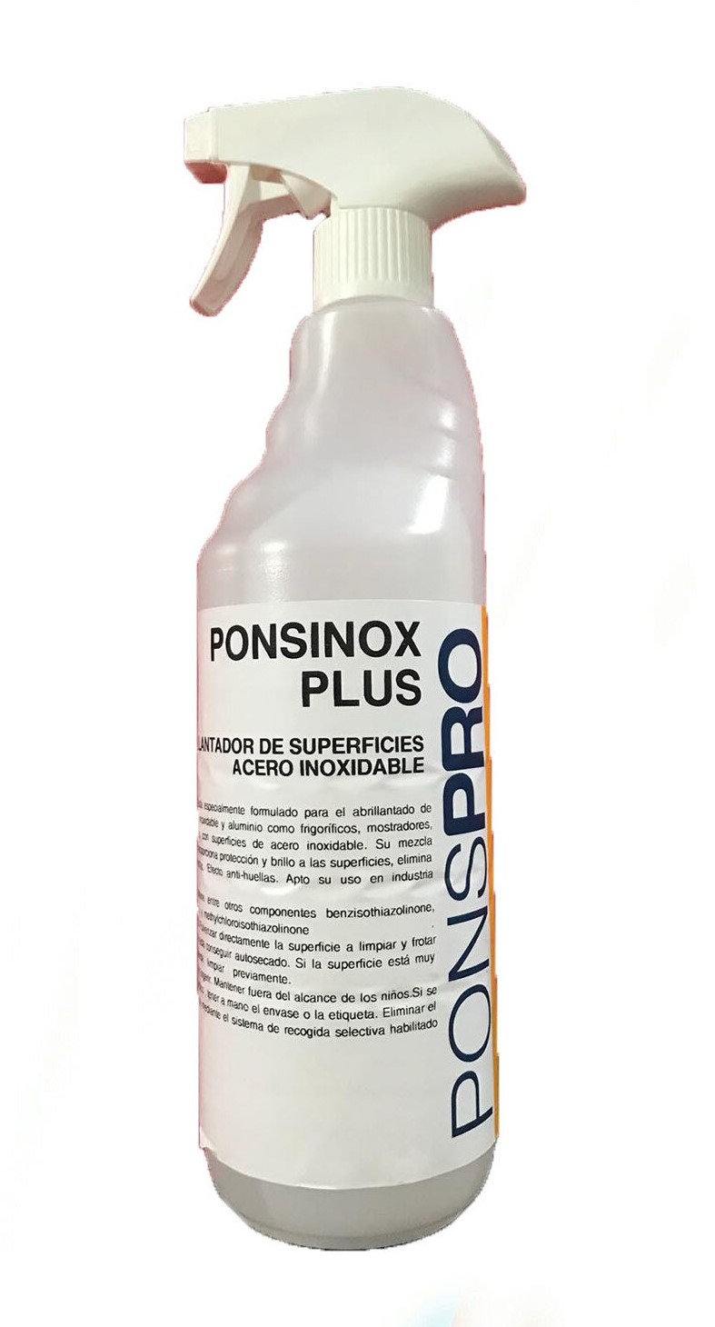 PONSINOX PLUS-Solutie profesionala de curatare a inoxului Asevi 750ml Asevi